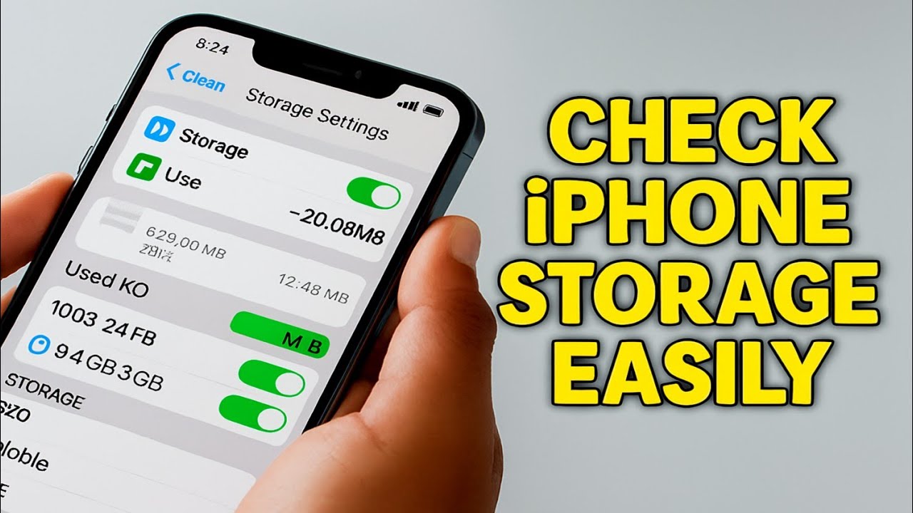 Check iPhone Storage Easily - YouTube