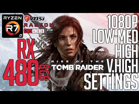 RX 480 On Rise Of The Tomb Raider! V.Low-Medium-High-Very High Settings 1080p FPS Benchmark Test!