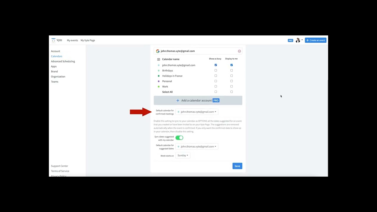 How can I automatically add my Vyte appointments to my connected calendar