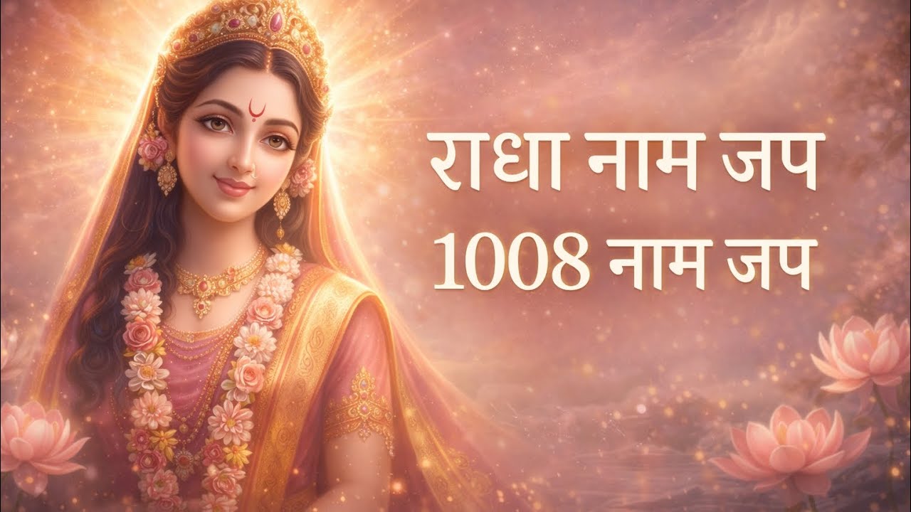 राधा नाम में वो शक्ति हैजो मन को भी मोहित कर ले। 💖✨🌸 1008 बार राधा नाम जप🌸 शांति • प्रेम • भक्ति