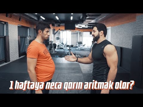 1 həftəyə necə qarın əritmək olar?