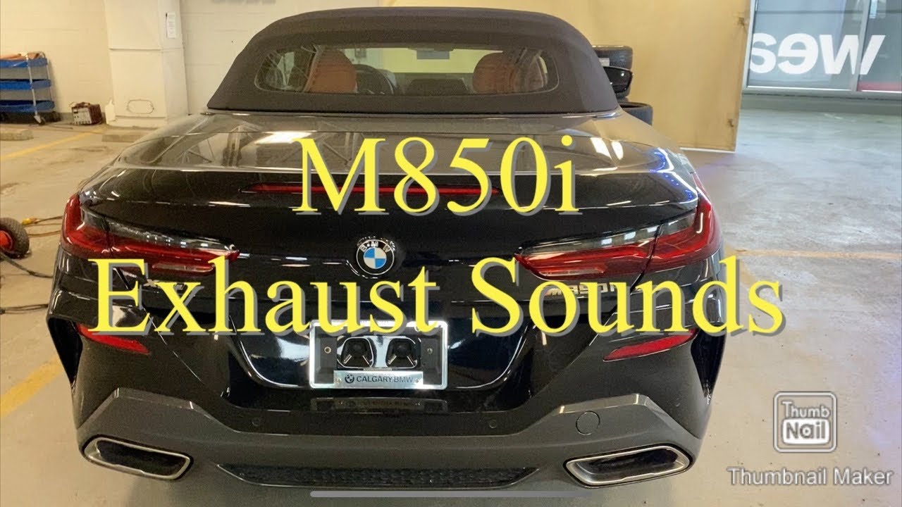 BMW M850i Exhaust Sounds 배기 - YouTube