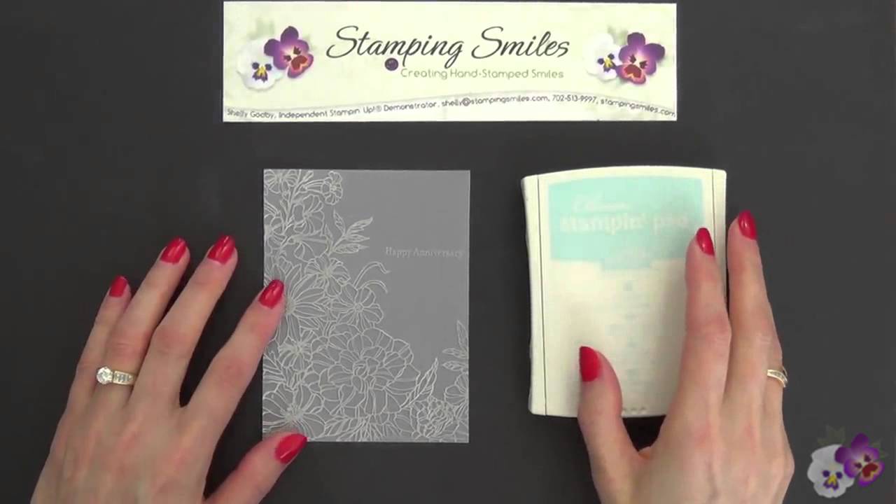 Make a Beautiful Silver Anniversary Card with Stampin' Up! Corner Garden