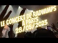 Capture de la vidéo Concert De @Radwimps_Official  A Paris!!! (C'était Trop Bien)