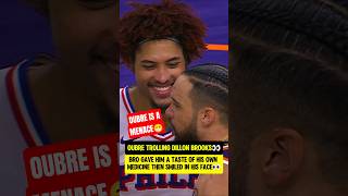 Oubre SMILING in Dillon Brooks FACE๐ญ