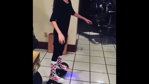 First time riding a hoverboard!😂