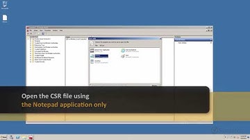 Generate a CSR with an ECC Encryption Algorithm on Microsoft Windows Server 2008