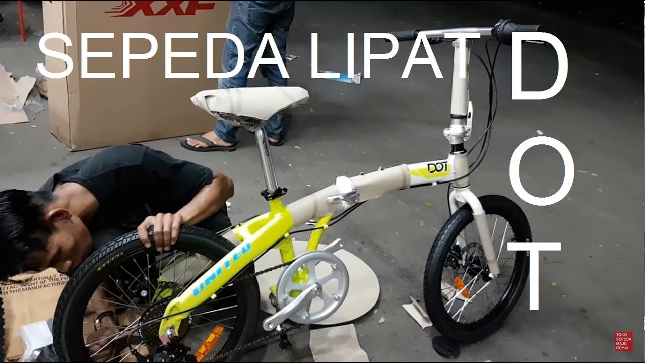  Sepeda Lipat  United DOT 20 inch Alloy Disc Brake YouTube