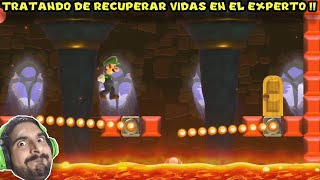 TRATANDO DE RECUPERAR VIDAS EN EL EXPERTO !! - Mario Maker 2 Desafío Experto con Pepe el Mago (#5)