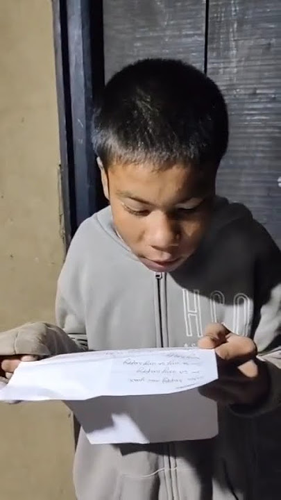 Goulun hangmi school kai lai ja letter alungdei nu ding a ana sut amat doh va asim sah u 😂😂