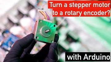 Stepper motor transform to a rotary encoder? (with Arduino)