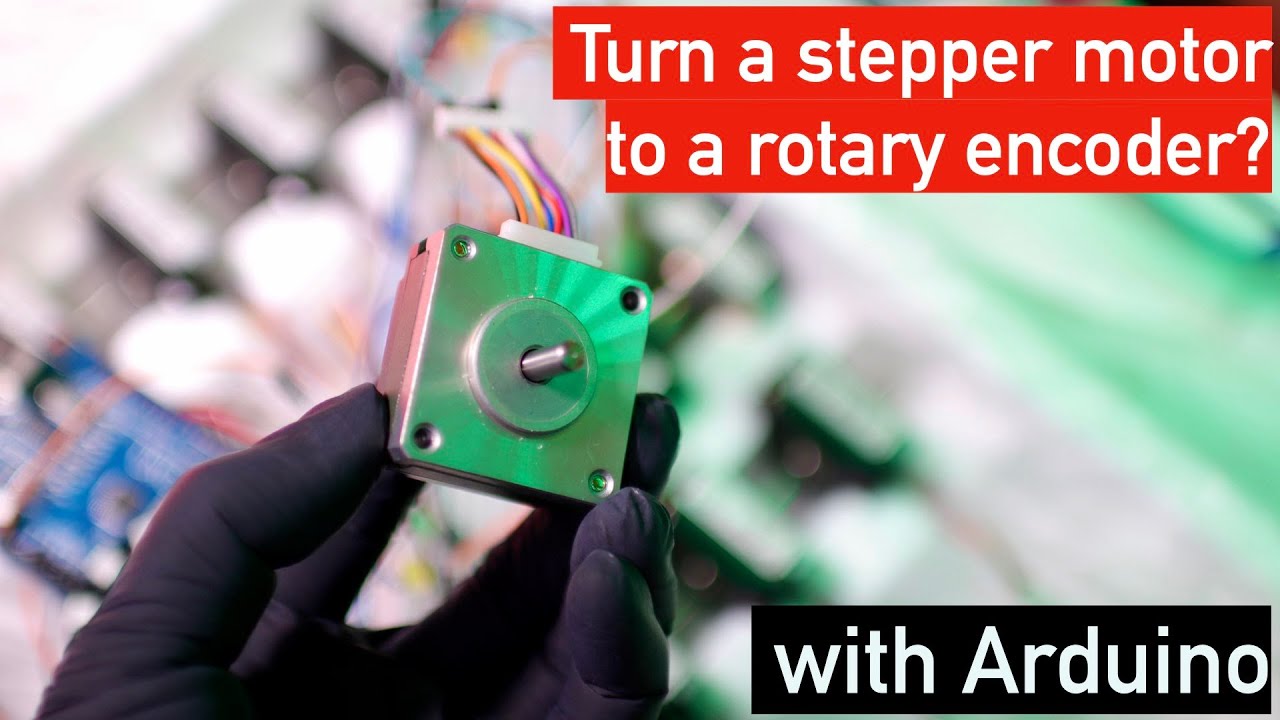 Stepper motor transform to a rotary encoder? (with Arduino) - YouTube