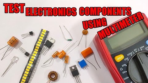 How To Test Electronic Componets || Testing Electronic Components With DMM