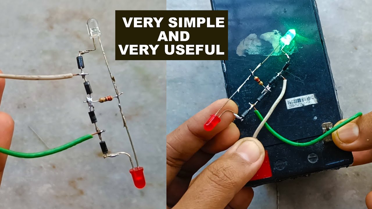 Amazing Useful Circuit - Battery Polarity Checking Circuit - DC Polarity Tester