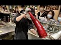 【飴細工】真っ赤な巨大キャンディの中身が衝撃!Handmade Candy・Japanese Street Food・수제캔디・PAPABUBBLE・パパブブレ・製造風景