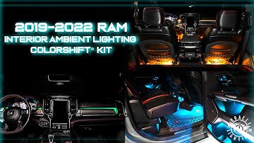 ORACLE Lighting 2019-2024 RAM 1500 Complete Interior Ambient Lighting ColorSHIFT® RGB Conversion Kit