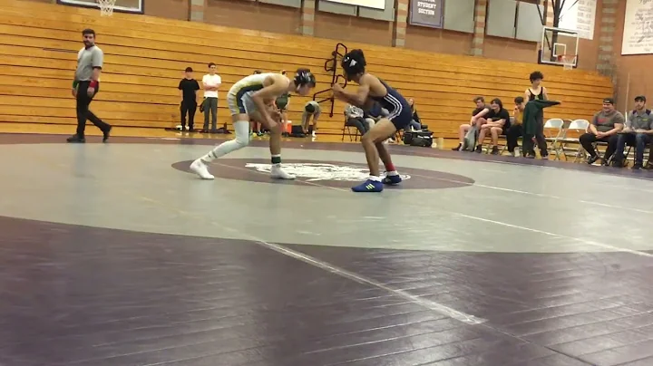 George Fernandez (in white) vs Mariner HS- 120 lbs