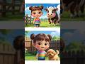 🐄 MOO! 🐶 WOOF! | Cow &amp; Dog Animal Sounds for Kids #shorts