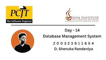 Data Base Task 14 | Create an ER Diagram | Java Institute| D . Shenuka Randeniya