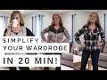 Trick to Simplify your Wardrobe in 20 min! | Minimalist Mom Life (2018)