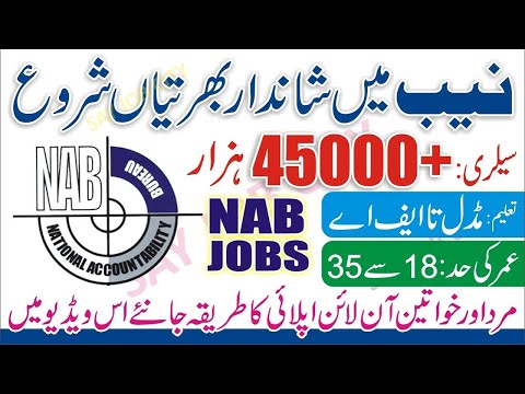 NAB jobs 2022 - National Accountability Bureau Nab Jobs 2022 | How To Apply?