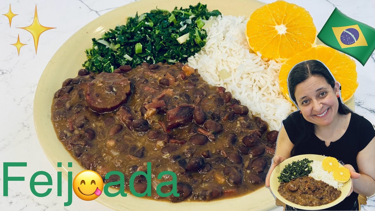 Feijoada. Black beans and smoked meats stew. Pride of Brazilian cuisine.