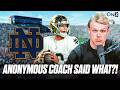 Anonymous Coach Said WHAT About Notre Dame & CJ Carr?