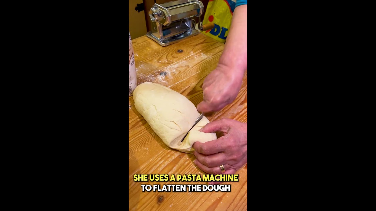 Italian Mamma making homemade Pasta #shorts