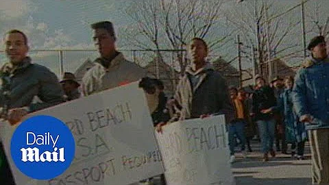 Howard Beach anti-racism rally after 1986 Michael ...