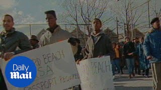 Howard Beach anti-racism rally after 1986 Michael Griffith death - Daily Mail 