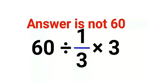 60÷1/3×3 The answer is not 60. Many got it wrong! Ukraine Math Test #math #percentages #ukraine