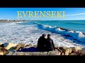 SIDE EVRENSEKI Beach Relax walk currently. Turkey in Winter