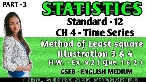 Time series class 12 | Statistics Class 12 GSEB