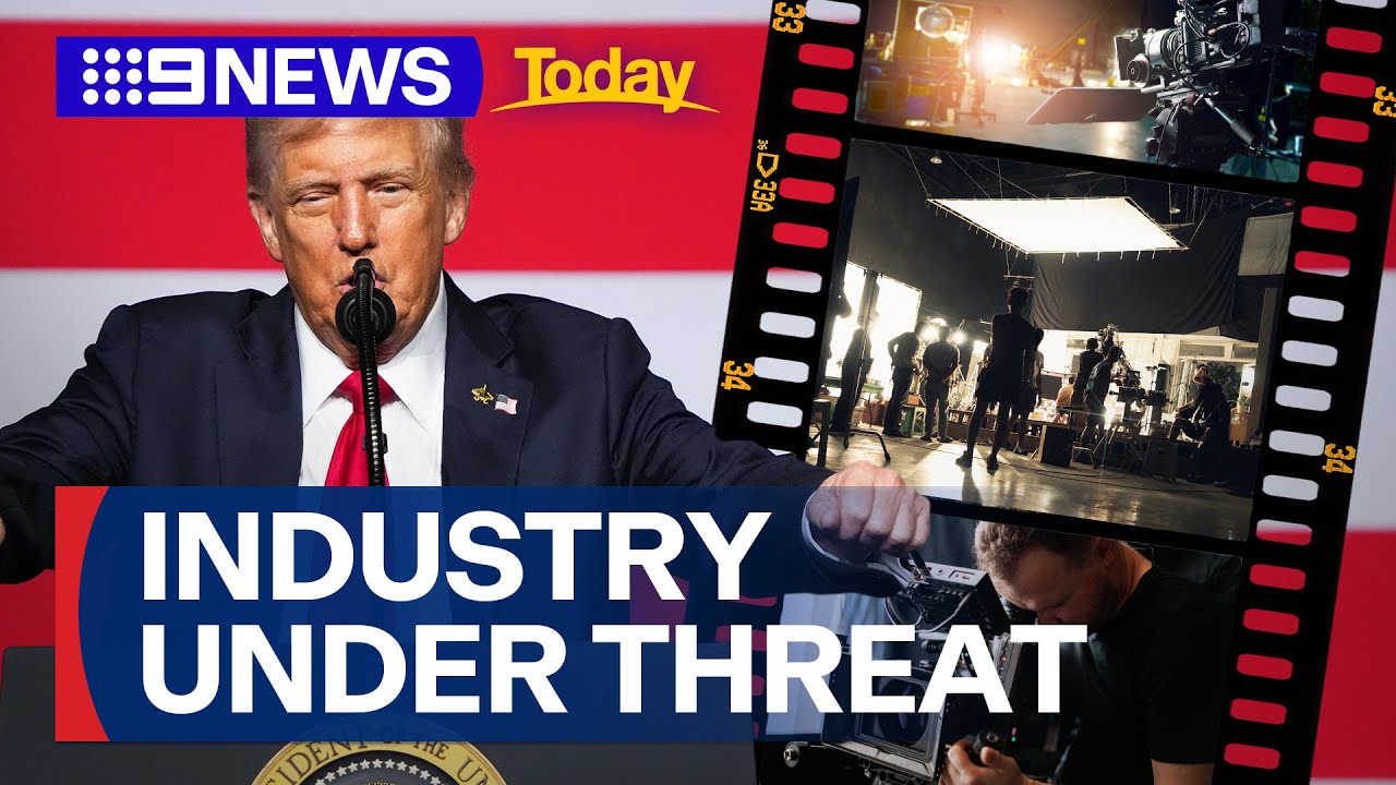 Australian film industry under threat after Trump doubles down on tariffs | 9 News Australia