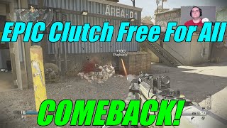 EPIC Clutch Free For All COMEBACK! | Cod Ghosts Gameplay