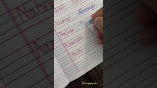 Name writing in Cursive#handwriting #students #english #calligraphy #cursive #art