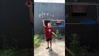 balon gelembung air banyak