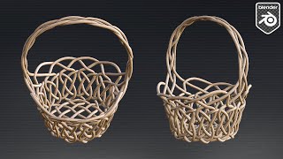 How to Model a Wicker Easter Basket in Blender 3D