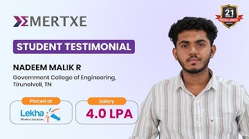 Embedded Training Institute in Bangalore Helped Nadeem Malik Get Placed at Lekha Wireless