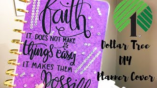 DOLLAR TREE DIY PLANNER COVER!