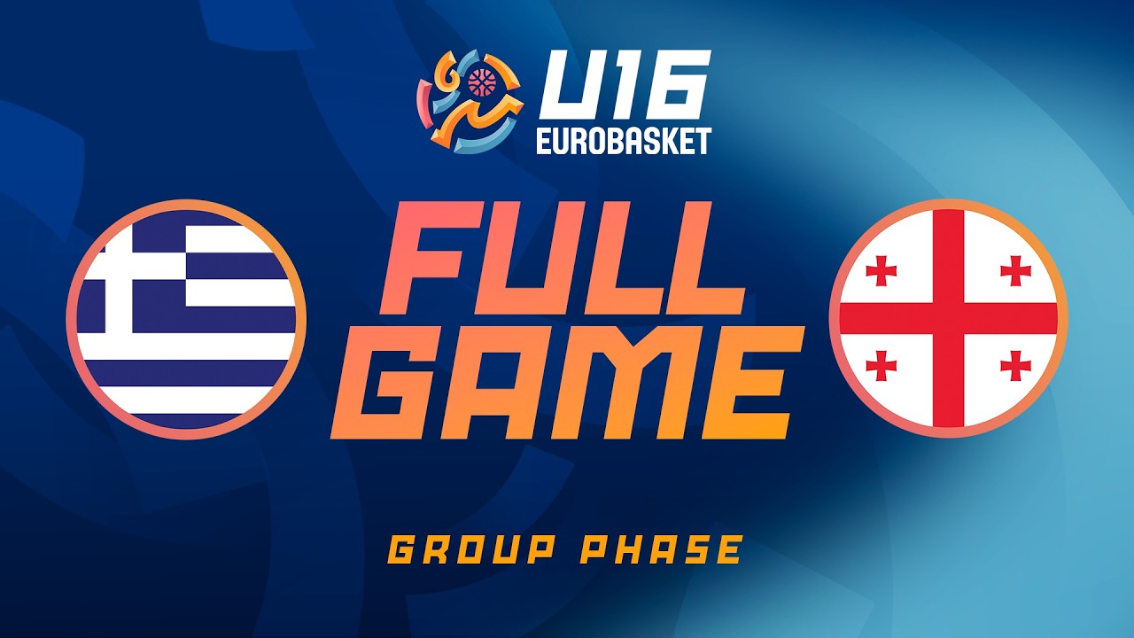 Group Phase | Greece v Georgia | Full Basketball Game | FIBA U16 EuroBasket 2026