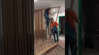 Wooden Parion Wall For Living Room, Modern Wall Divider Design Ideas