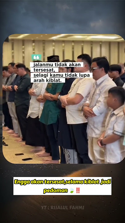 Engga akan tersesat,selama kiblat jadi pedoman 🍃‼️