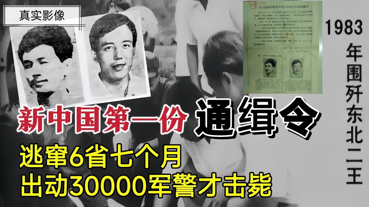 83年悍匪“东北二王”逃窜6省7个月，出动三万军民才击毙#案件調查 #懸疑故事 #大案紀實