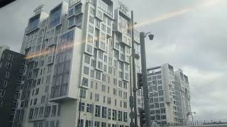 Kopenhag  şehri trenden görünüm