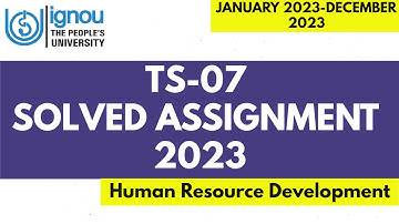 TS-07 FULLY SOLVED ASSIGNMENT NEW (2023-24) II BTS COURSE ASSIGNMENT