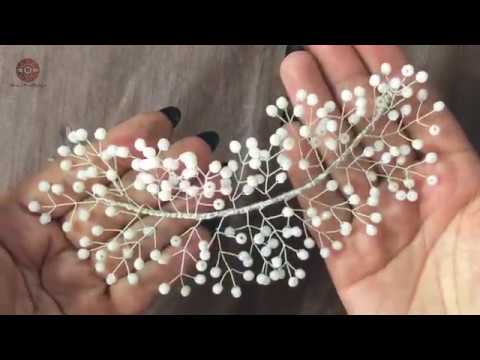 neumático Conductividad extraer Tiara/ tocado de cristales estilo granel #tiara #boda #bisuteria  #alambrismo - YouTube