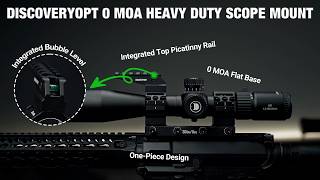 DISCOVERYOPT Heavy Duty 0 MOA Scope Mount with Integrated Top Rail #DISCOVERYOPT#scopemount #optics