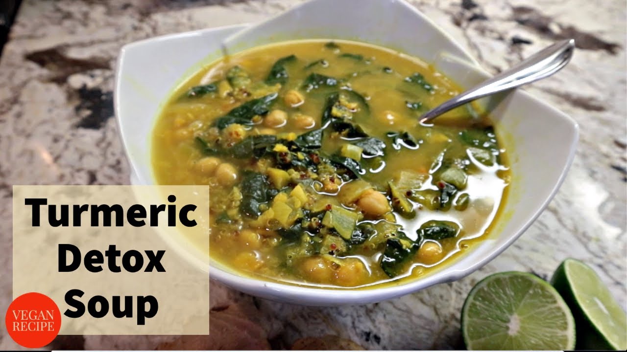 Turmeric Detox Soup/ Vegan Soup Recipe WeCookin