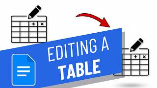 How to Edit A Table in Google Docs